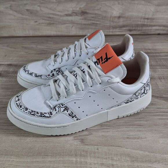 Adidas x Fiorucci Supercourt Semi Coral  ART EH1019 Sneakers Womens Size 9 shoes - Picture 1 of 10